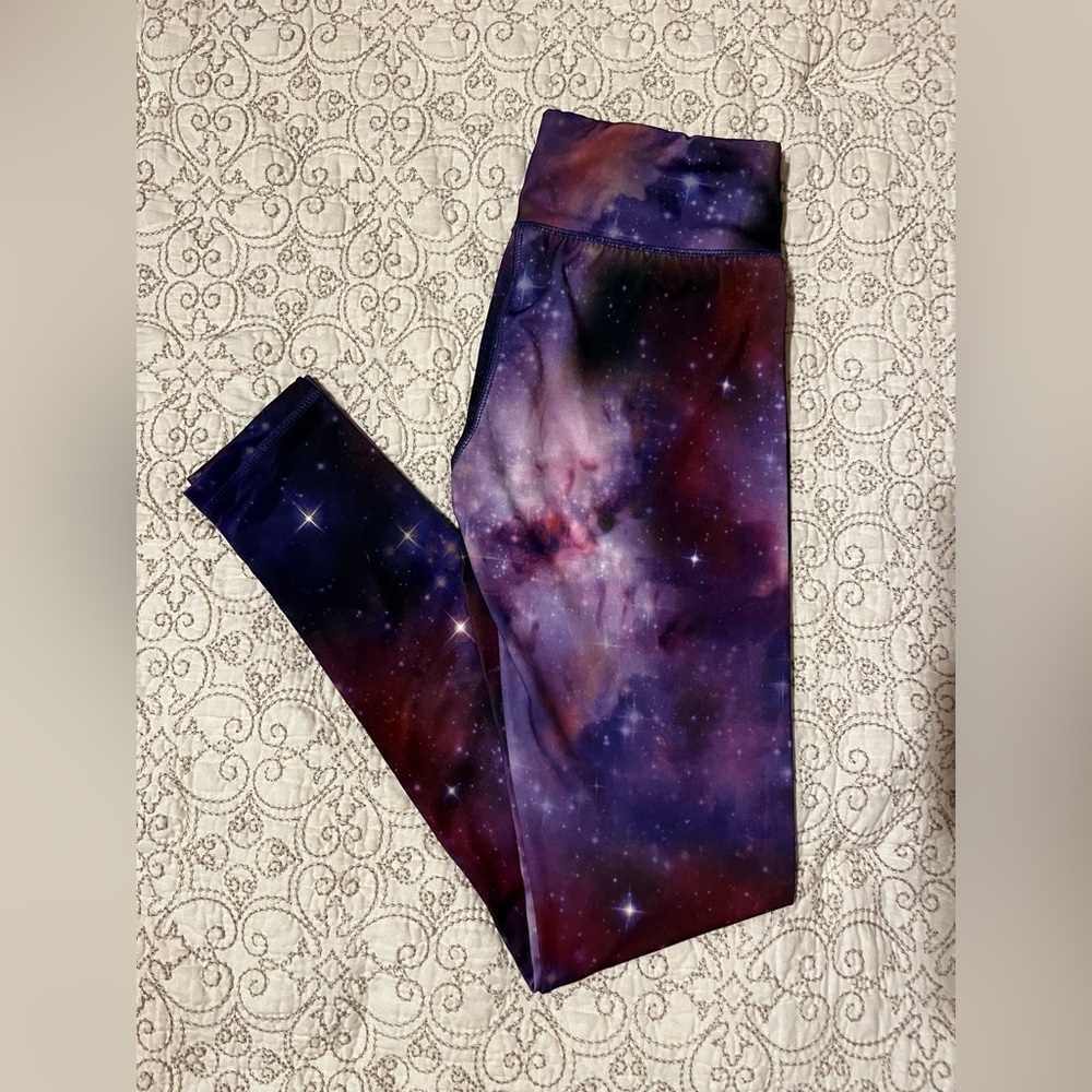 purple galaxy energie leggings